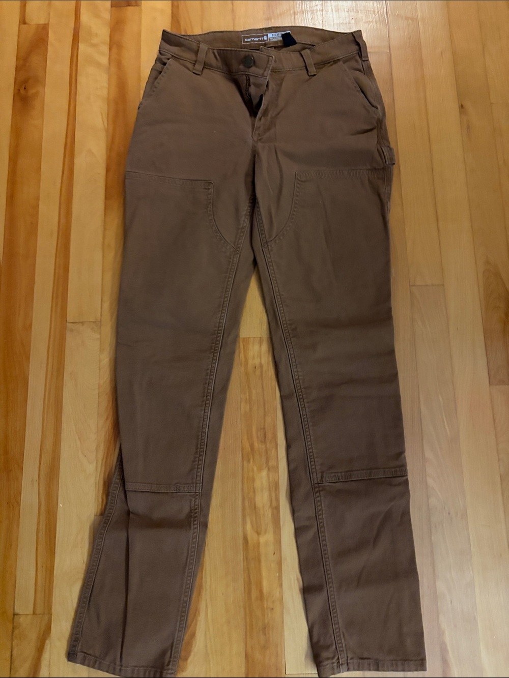 Carhartt Brown Straight-Leg Utility Pants